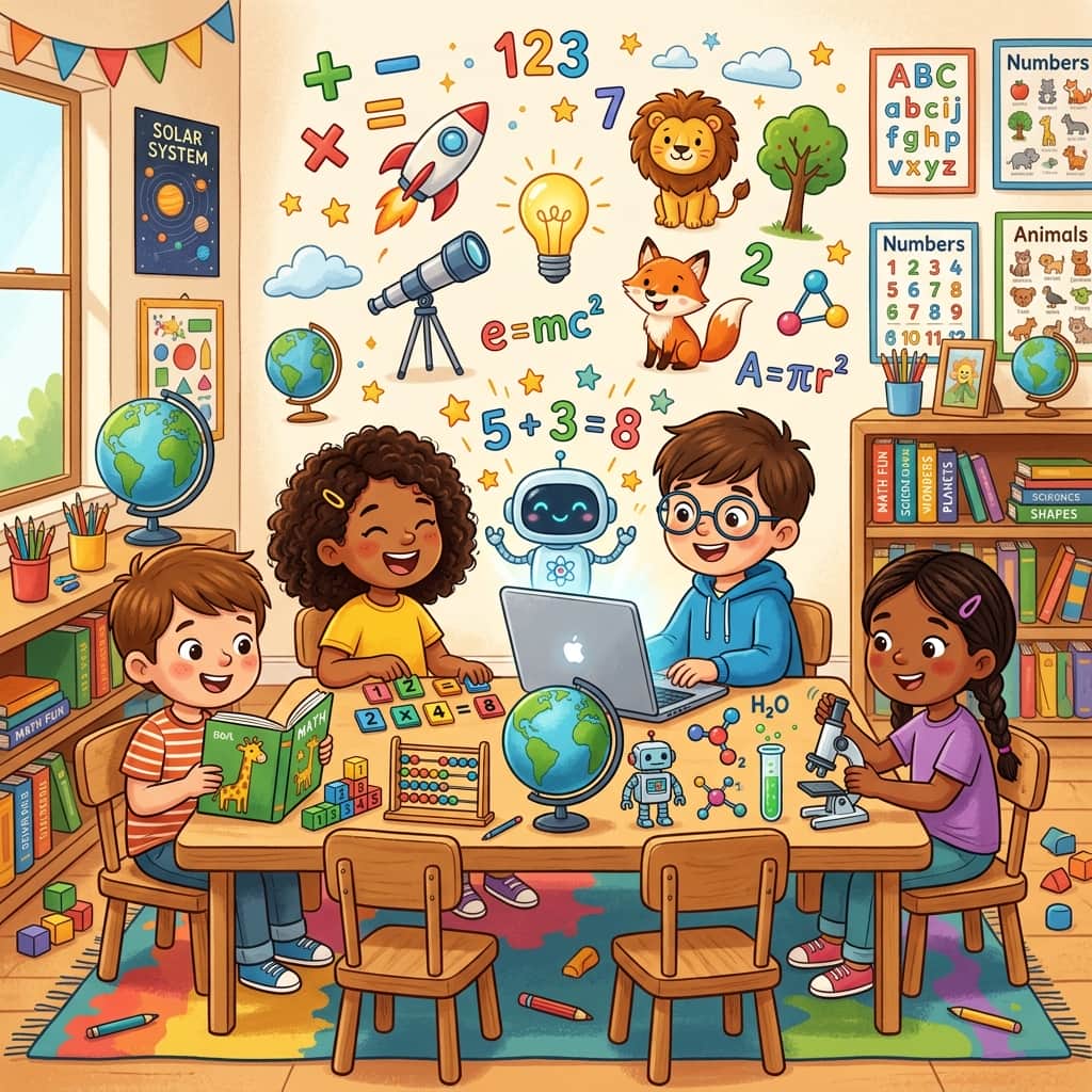 AI Art for Kids' Homework: How to Generate Custom Flashcards, Math Worksheets, and Educational Diagrams
