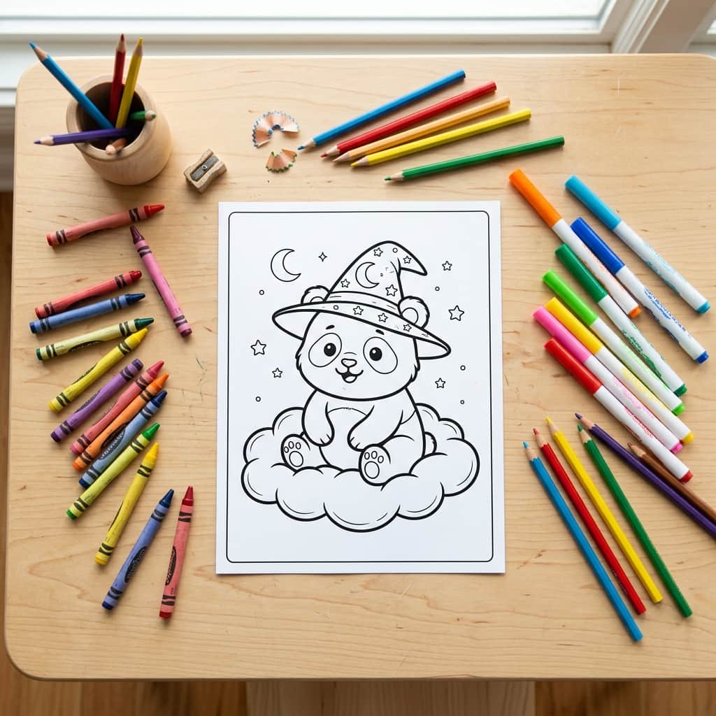 AI Coloring Pages for Kids: Create Free Printable Coloring Pages
