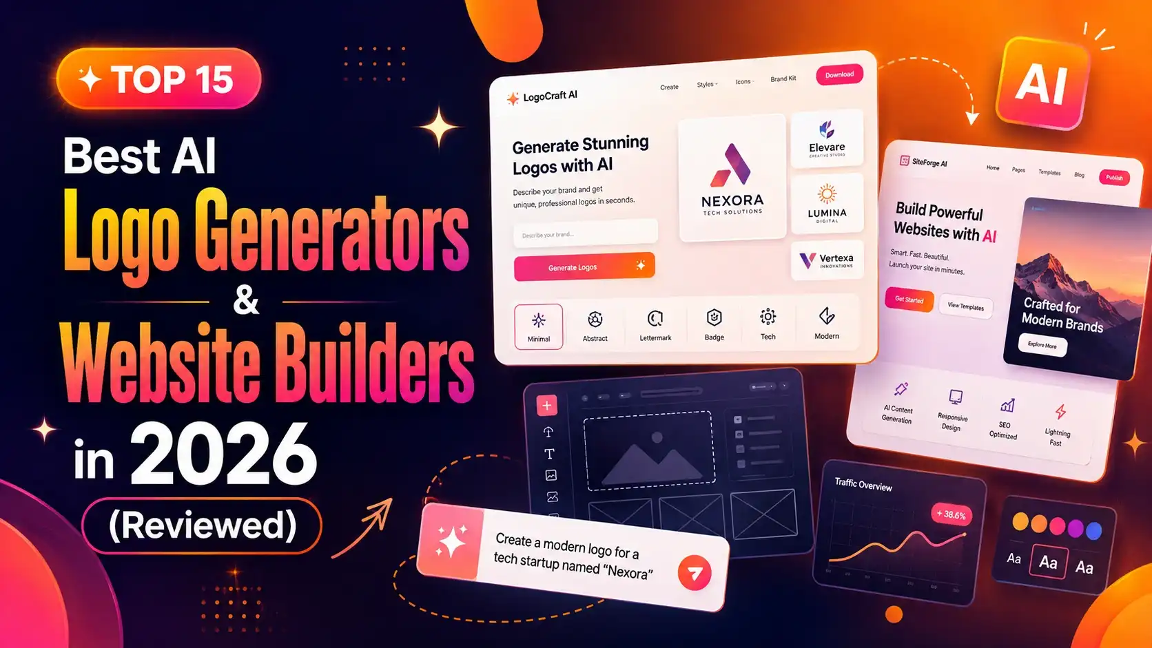 Top 15 Best AI Logo Generators and Website Builders in 2026