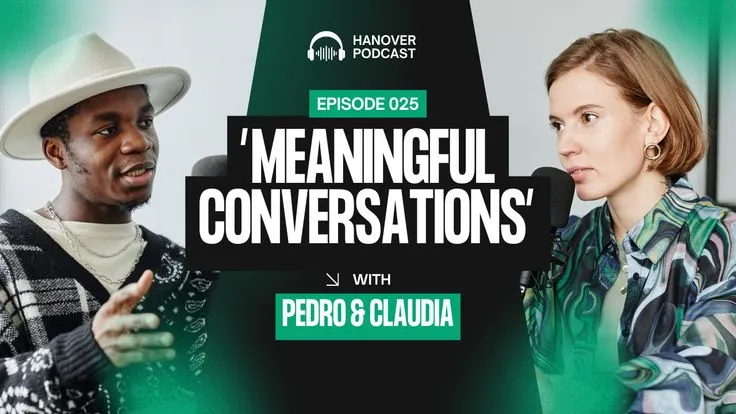 Bold Podcast Conversation Thumbnail Design